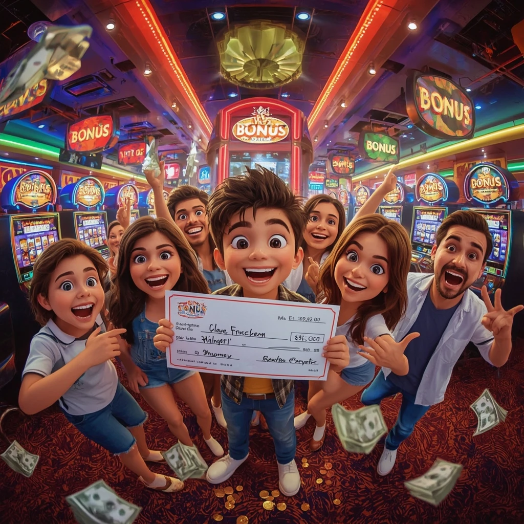 bonus dans les mains de l'homme au casino WINSPARK CASINO