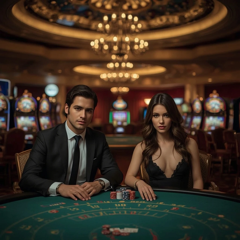 Deux joueurs de poker dans un WinSpark Casino